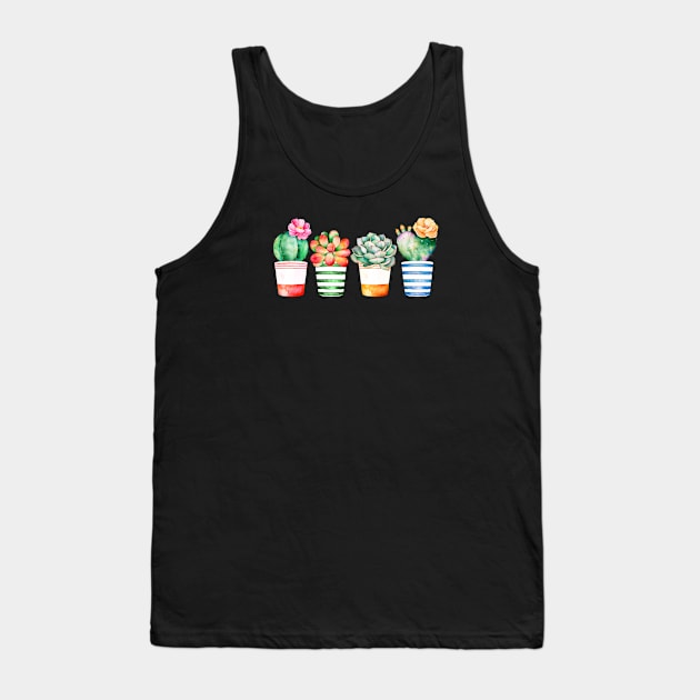 Succulents in pots Tank Top by EpicSonder2017